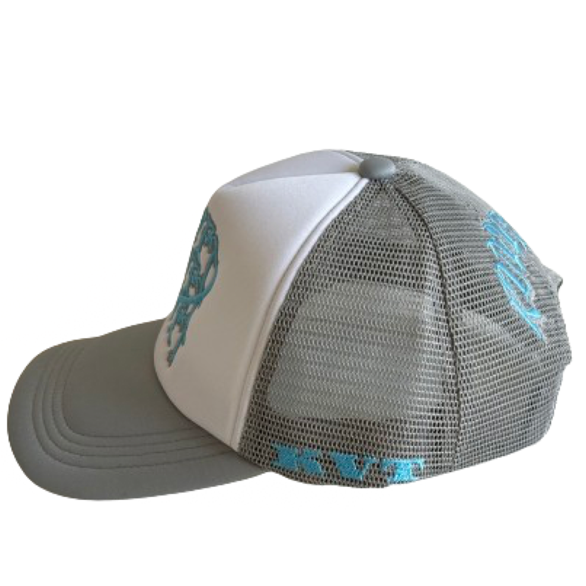 FOAM TRUCKER HAT | GREY & BLUE