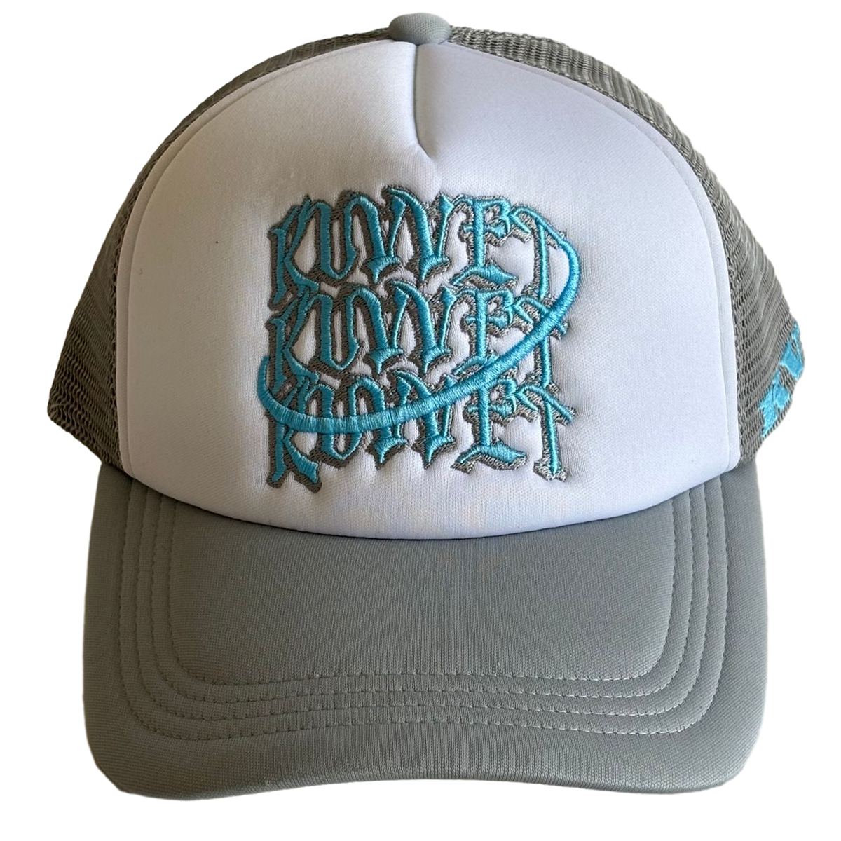 FOAM TRUCKER HAT | GREY & BLUE